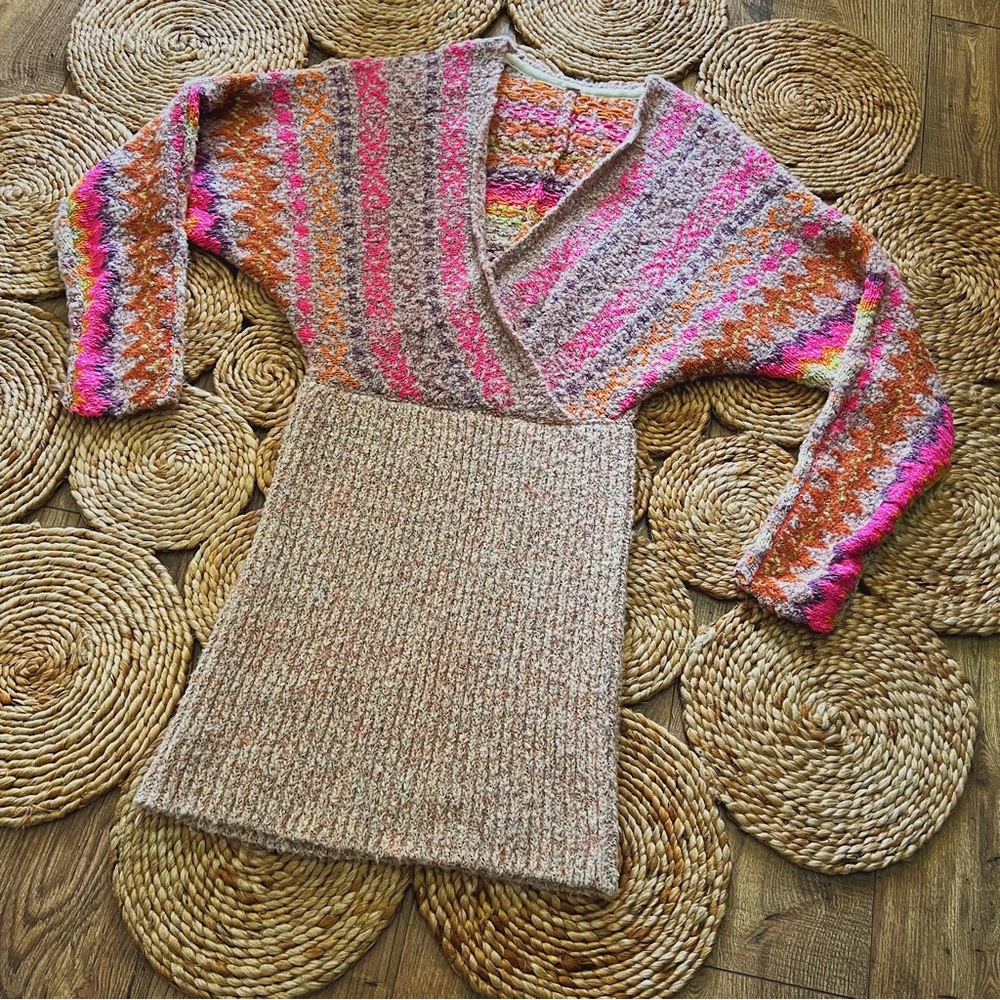 Free People Forever Fair Isle Sweater Dress
